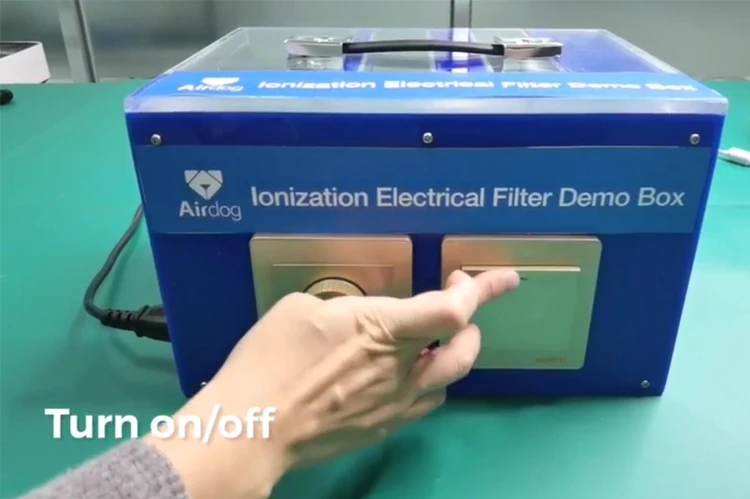 Airdog IEF Air Purification Demonstrator Ionization Electrical Filter Demo Box