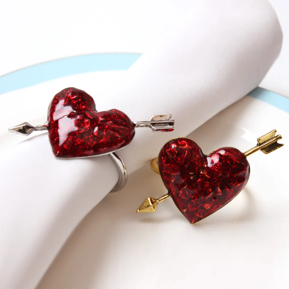Jachon Valentine's Day Napkin Rings Red Hearts Sword Napkin Ring Holders For Dining Table Metal Decor
Jachon Valentine's Day Napkin Rings Red Hearts Sword Napkin Ring Holders For Dining Table Metal Decor
