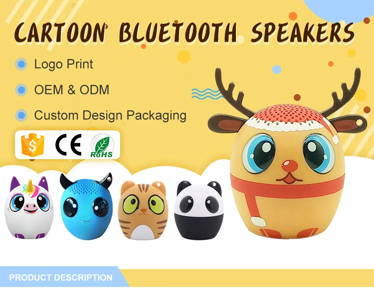 Cute pet Wireless Bluetooth mini Speaker,Music Wireless Speaker Bluetooth