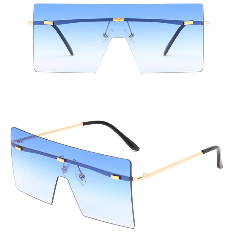 Rainbow Bridge Rimless One-Piece Sunglasses Trend Big Frame Square Sunglasses
Rainbow Bridge Rimless One-Piece Sunglasses Trend Big Frame Square Sunglasses
