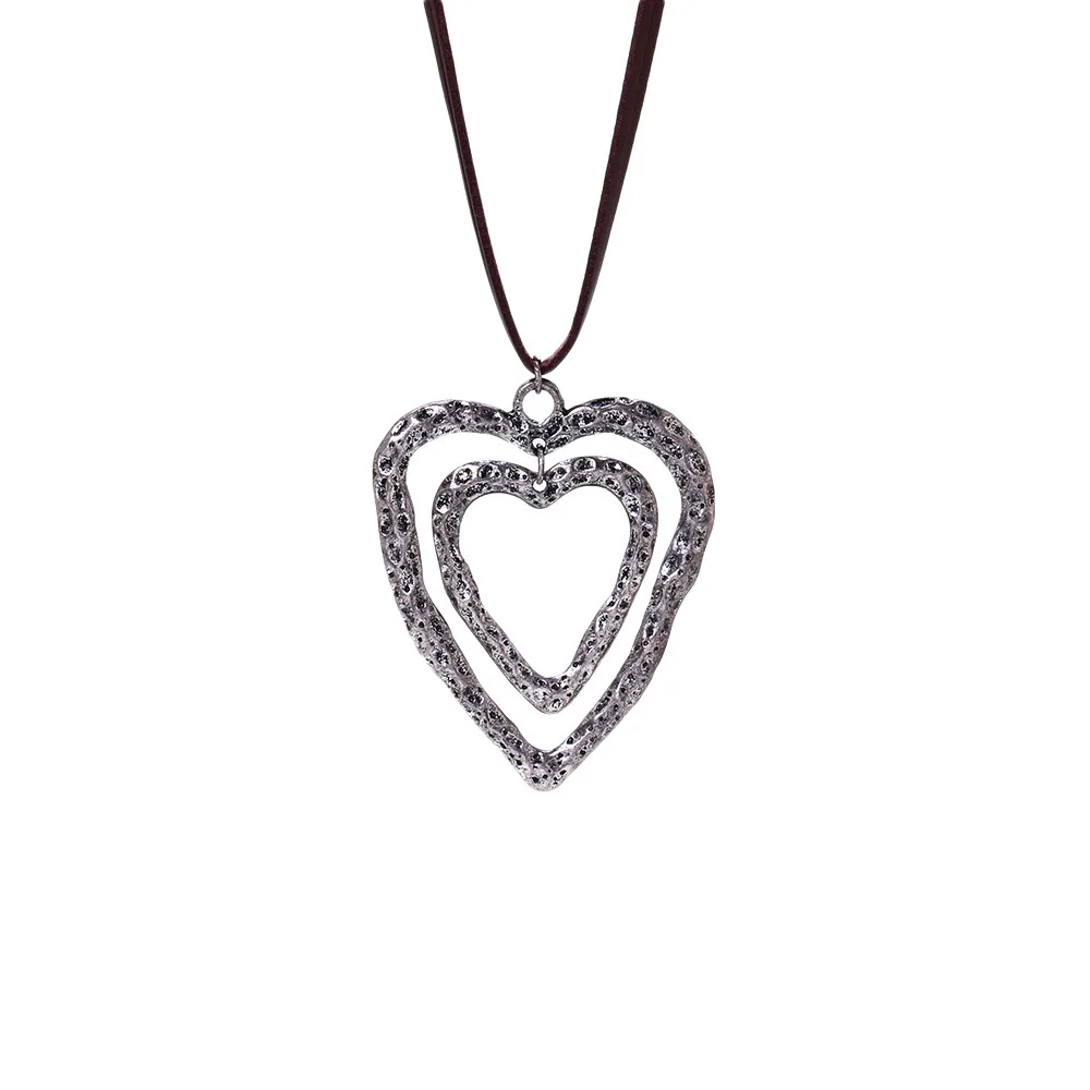 Dainty Leather Cord Rope Chain Necklace Irregular Heart Pendant Necklaces, Picture shows
Dainty Leather Cord Rope Chain Necklace Irregular Heart Pendant Necklaces, Picture shows