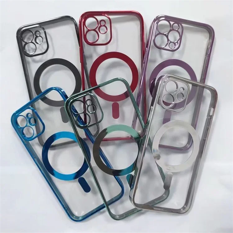 New Magnetic Phone Case For Iphone 13 12 11 Pro Max Electroplating Transparent Clear Protective Mobile Back Cover
New Magnetic Phone Case For Iphone 13 12 11 Pro Max Electroplating Transparent Clear Protective Mobile Back Cover