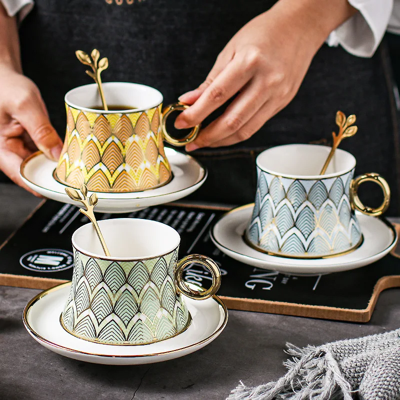 Feiyou wholesale Luxury ceramic coffee cup fresh coffee cup set Ceramic Coffee Cup and saucer sets, As the picture show
Feiyou wholesale Luxury ceramic coffee cup fresh coffee cup set Ceramic Coffee Cup and saucer sets, As the picture show