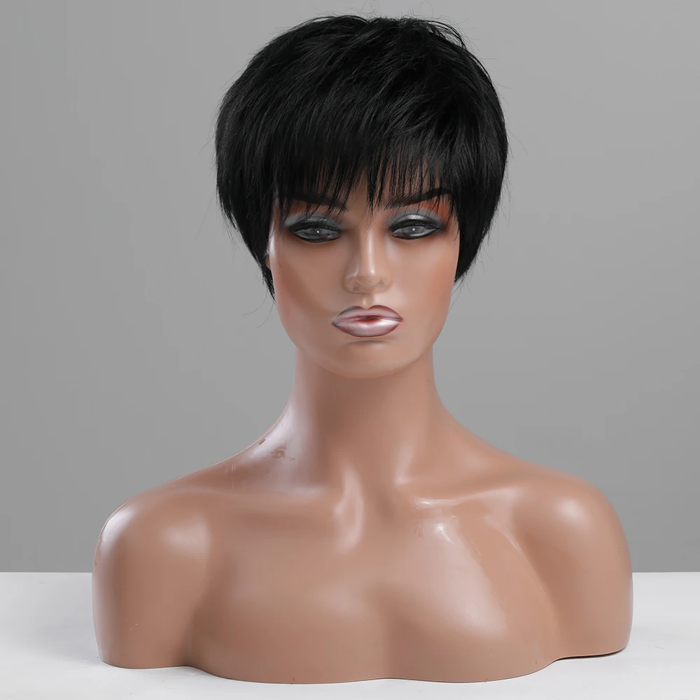 Hot Selling Cheap Perruques African Short Synthetic and Human Premium Fiber Hair Wigs For Black Women
Hot Selling Cheap Perruques African Short Synthetic and Human Premium Fiber Hair Wigs For Black Women