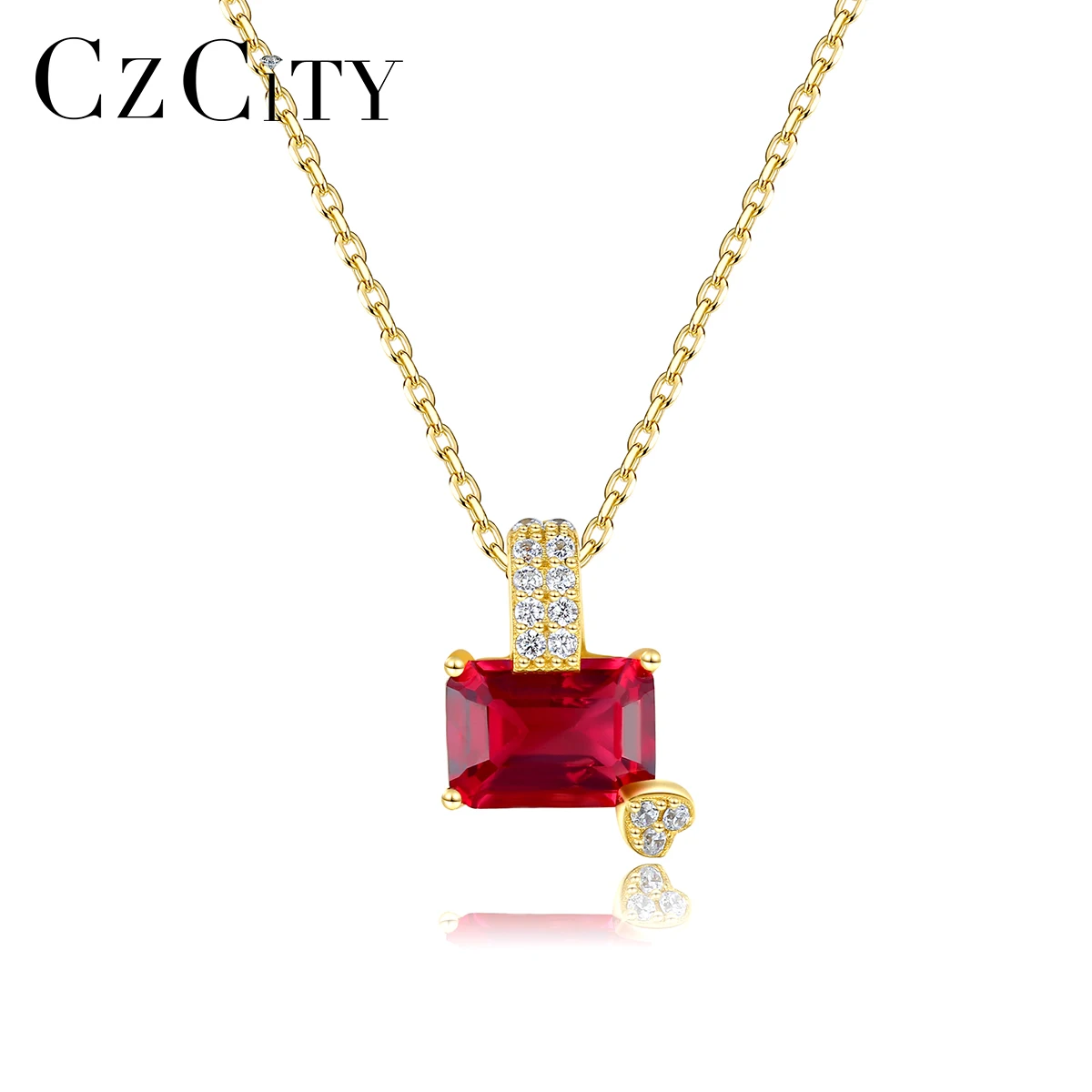 CZCITY Elegant Jewelry Gift Pendant Necklace Halo Crystal Gemstone S925 Silver Scale Light Necklace
CZCITY Elegant Jewelry Gift Pendant Necklace Halo Crystal Gemstone S925 Silver Scale Light Necklace
