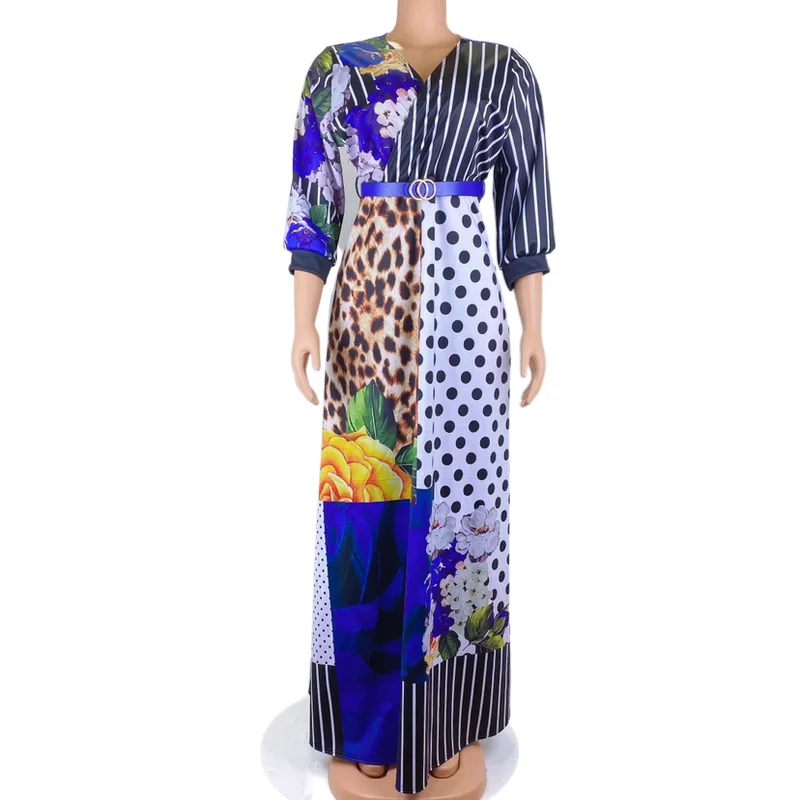 Women clothes 2021 v neck Long Sleeve Ladies Dress Boho Floral Print Maxi Dress Elegant Casual Dresses, Customized color
Women clothes 2021 v neck Long Sleeve Ladies Dress Boho Floral Print Maxi Dress Elegant Casual Dresses, Customized color