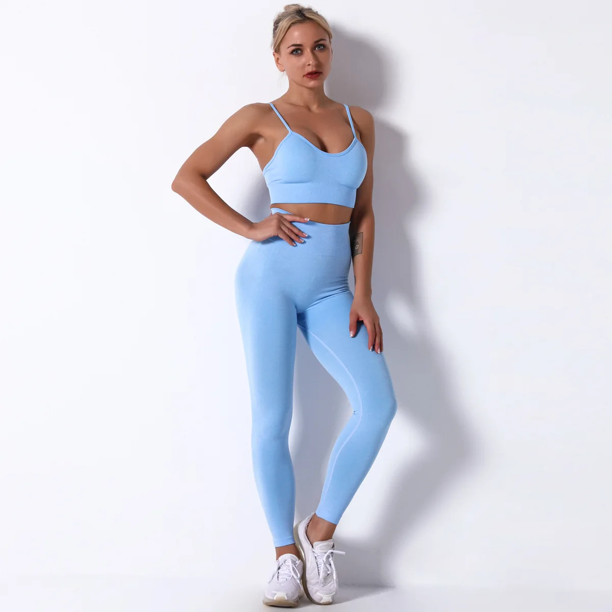 Exercise Outfits for Women 2 Pieces Ribbed Seamless Yoga Outfits Sports Bra and Leggings Set Tracksuits 2 Piece, Customized colors
Exercise Outfits for Women 2 Pieces Ribbed Seamless Yoga Outfits Sports Bra and Leggings Set Tracksuits 2 Piece, Customized colors