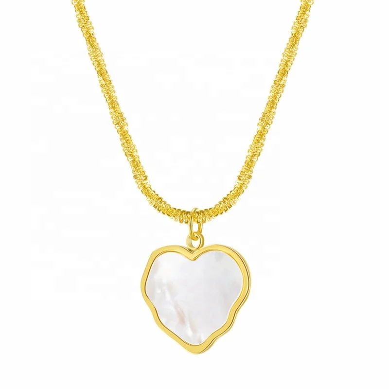 MECYLIFE Stainless Steel Women Shell Necklace Irregular Shape Fashion 18K Gold Plated Heart Necklace, Steel,gold
MECYLIFE Stainless Steel Women Shell Necklace Irregular Shape Fashion 18K Gold Plated Heart Necklace, Steel,gold