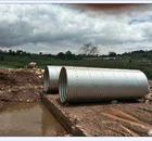 Steel Drainage Pipe Culvert Pipe Q345 Material 200*55 Wave Drainage Special Corrugated Steel Pipe Culvert