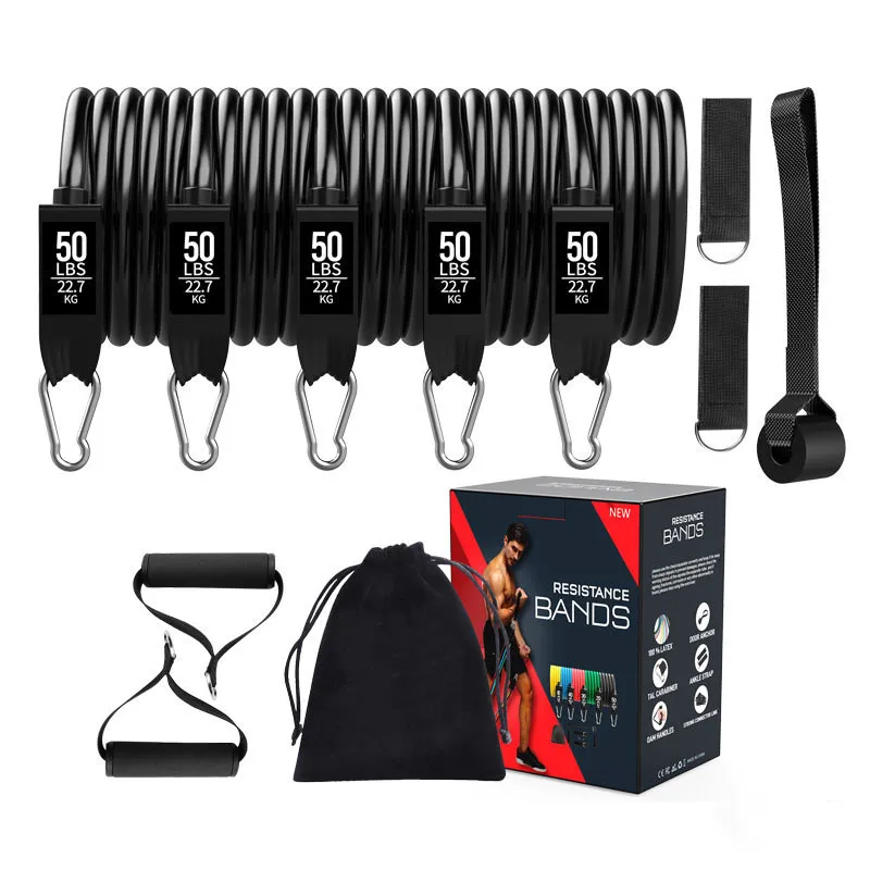 Men Fitness Training Belt Yoga Pull Rope Gym Equipment Elastic Tube 11 Pcs/Set Black Resistance Bands, Black /grey
Men Fitness Training Belt Yoga Pull Rope Gym Equipment Elastic Tube 11 Pcs/Set Black Resistance Bands, Black /grey