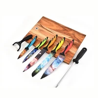 8Pcs Colorful Christmas Gift Amazon Cosmo Kitchen with Acrylic Stand Professional Painting Sharpening Knife Block Set
8Pcs Colorful Christmas Gift Amazon Cosmo Kitchen with Acrylic Stand Professional Painting Sharpening Knife Block Set