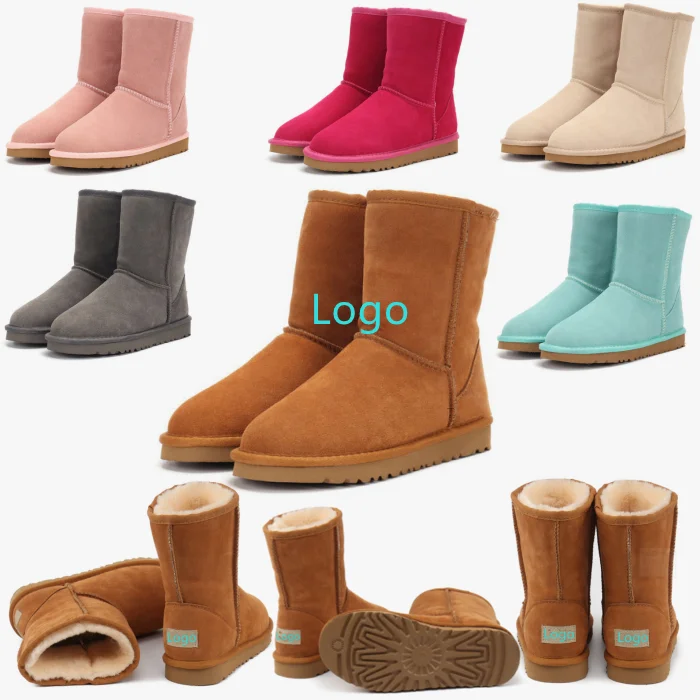 OEM 12 Colors Classics Cow Leather Womens Snow Boots Drop Shipping Mid-calf Warm Fur Winter Boots, As pictures
OEM 12 Colors Classics Cow Leather Womens Snow Boots Drop Shipping Mid-calf Warm Fur Winter Boots, As pictures