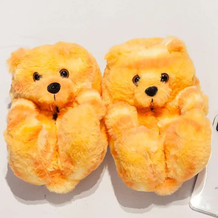 Wholesale Soft anti-slip Cartoon womens slipper rainbow Plush teddy bear house slippers House Teddy Bear Slippers for Women, Picture
Wholesale Soft anti-slip Cartoon womens slipper rainbow Plush teddy bear house slippers House Teddy Bear Slippers for Women, Picture