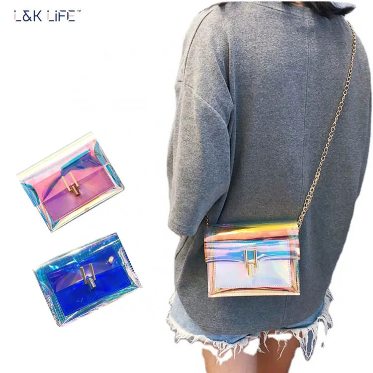 Hot sale New Korean fashion laser transparent girl shoulder Messenger bag, Blue, pink, sliver
Hot sale New Korean fashion laser transparent girl shoulder Messenger bag, Blue, pink, sliver