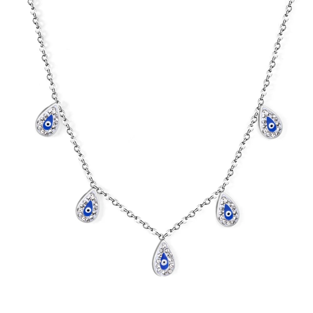 New Design blue eyes diamond fashion sliver frosted plated Popular exquisite cool Jewelry Stainless Steel pendant Necklace
New Design blue eyes diamond fashion sliver frosted plated Popular exquisite cool Jewelry Stainless Steel pendant Necklace