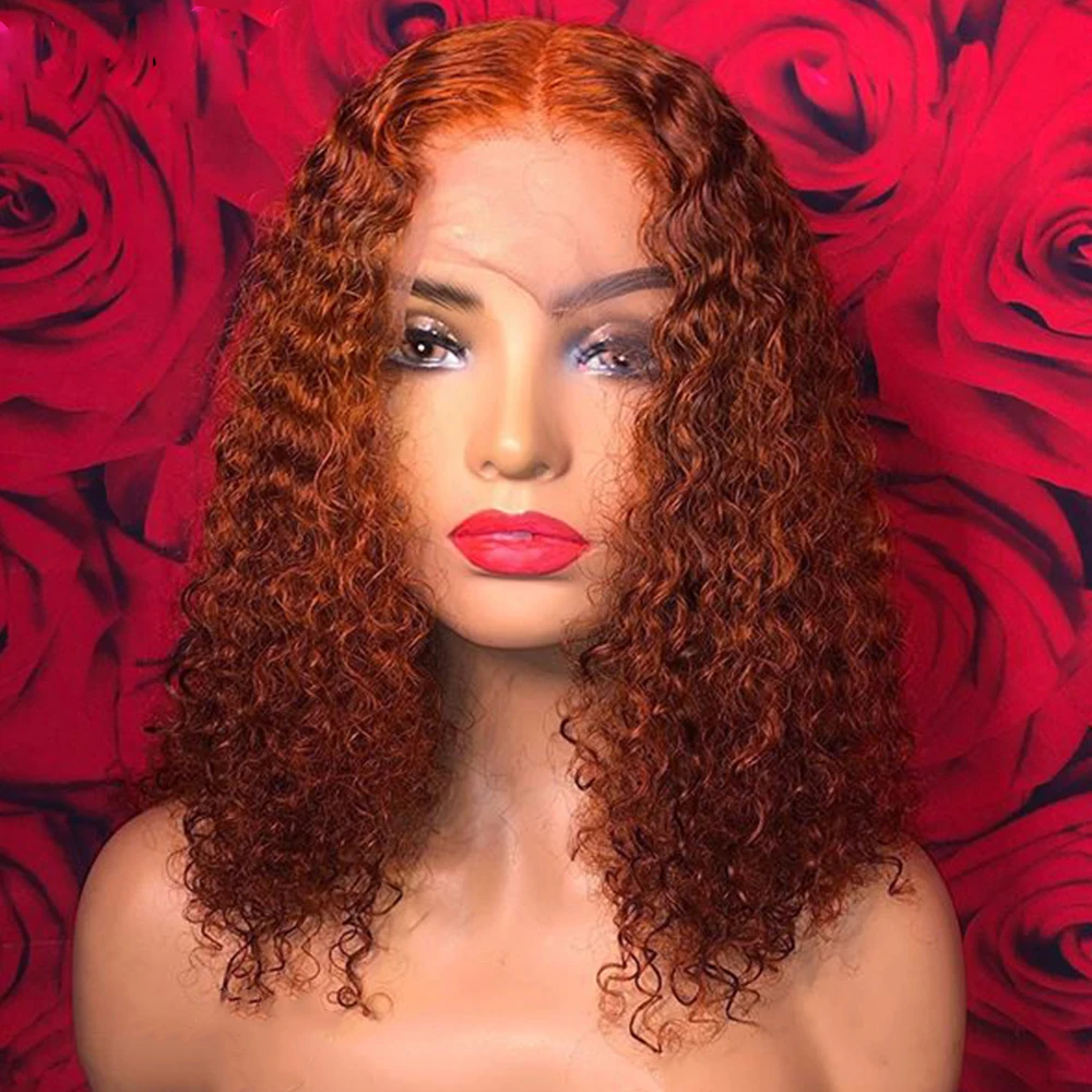 Soft Lace 13x4 Lace Front Wig Human Hair Wigs Pre-Plucked Orange Color Brazilian Virgin Hair Long Curly Lace Wig
Soft Lace 13x4 Lace Front Wig Human Hair Wigs Pre-Plucked Orange Color Brazilian Virgin Hair Long Curly Lace Wig