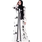 Wedding Dress Muslim Chiffon Muslim Women Clothing Fine Embroidery Over Robe Abaya Kimono