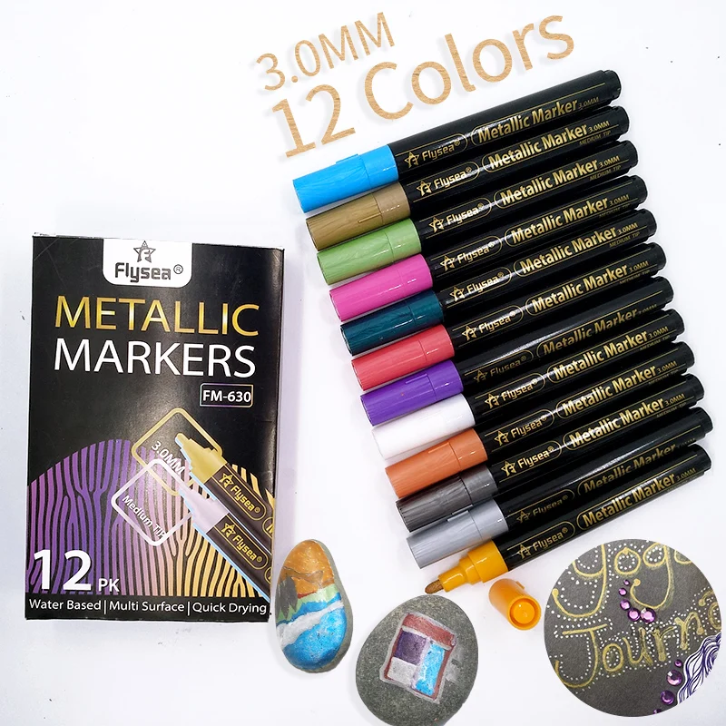 Metallic marker pen water based marker for wax seal photo glass laminated paper
Metallic marker pen water based marker for wax seal photo glass laminated paper