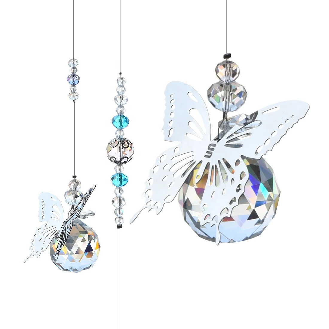 Crystal Butterfly Catchers Clear Ball Prisms Hanging Ornament for Wedding Favor Home Window Car Garden Decor
Crystal Butterfly Catchers Clear Ball Prisms Hanging Ornament for Wedding Favor Home Window Car Garden Decor