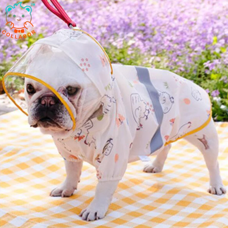 COLLABOR French Bulldog Pet Large Dog Raincoat Waterproof Clothes For Big Dogs Jumpsuit Rain Coat, Solid, digital print
COLLABOR French Bulldog Pet Large Dog Raincoat Waterproof Clothes For Big Dogs Jumpsuit Rain Coat, Solid, digital print