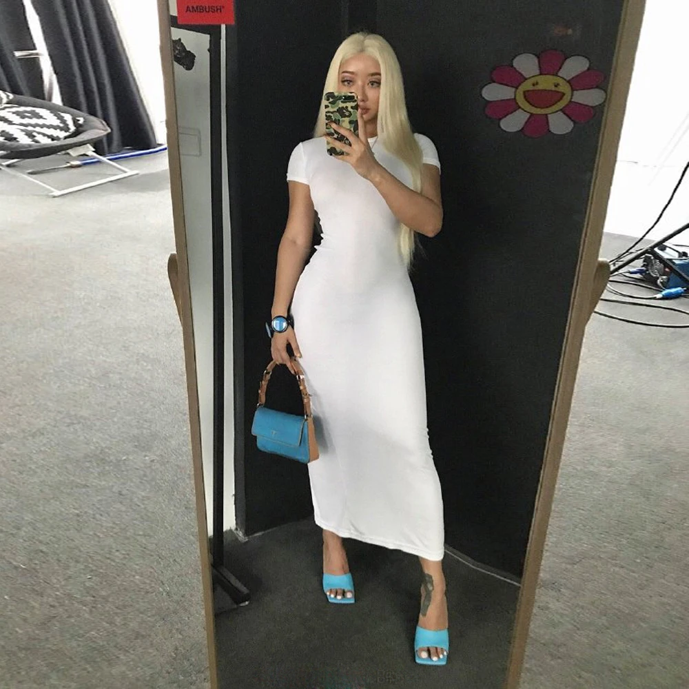8108 Women short sleeve maxi long dress 2019 New Arrivals solid white bodycon vestidos sexy robe longue boho dress
8108 Women short sleeve maxi long dress 2019 New Arrivals solid white bodycon vestidos sexy robe longue boho dress