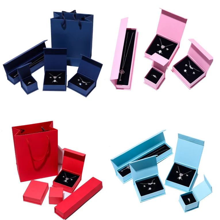 Colorful Stock Magnetic Jewelry Box for Custom Logo Pendant Bracelet paper box case Set Packaging Display ring Necklace Gift Box
Colorful Stock Magnetic Jewelry Box for Custom Logo Pendant Bracelet paper box case Set Packaging Display ring Necklace Gift Box