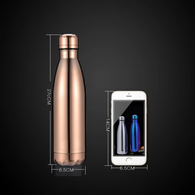 SKYJOY Fasting Shipping Customized 24 Hours Cold 17oz Stainless Steel Insulated Colorful Thermoses Cola Shape Water Bottle, Customized color
SKYJOY Fasting Shipping Customized 24 Hours Cold 17oz Stainless Steel Insulated Colorful Thermoses Cola Shape Water Bottle, Customized color