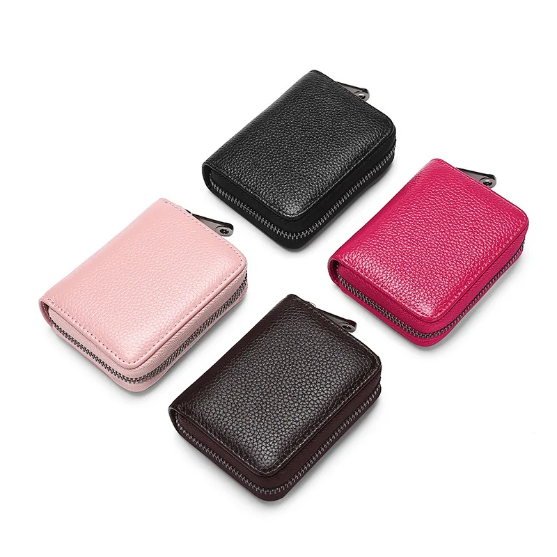 Card Holder short wallet Leather Zipper Wallet portable credit card holder purse for women
Card Holder short wallet Leather Zipper Wallet portable credit card holder purse for women