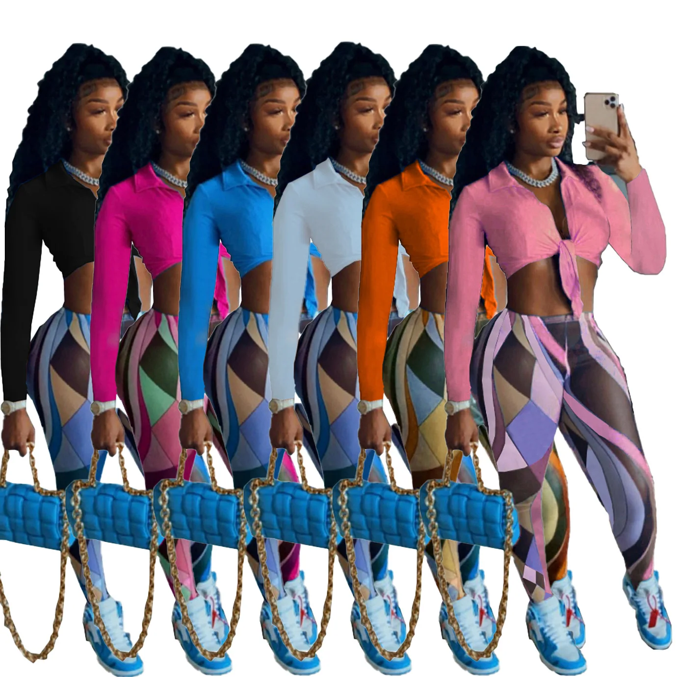 Women Clothing Fall Autumn Vintage Printed Leggings Two Piece Stylish Outfits Sexy Lady Crop Top Shirt Pants And Blouses Set, Black,blue,rose red
Women Clothing Fall Autumn Vintage Printed Leggings Two Piece Stylish Outfits Sexy Lady Crop Top Shirt Pants And Blouses Set, Black,blue,rose red