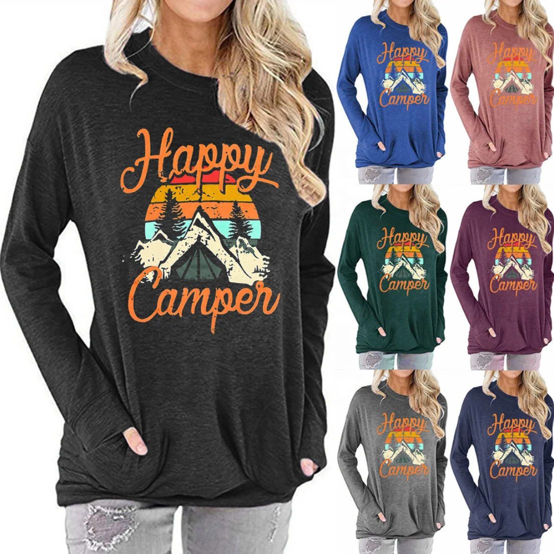 Happy Camper Vacay Holiday Fashion Ladies Womens Tops Clothes Graphic Female Sweater
Happy Camper Vacay Holiday Fashion Ladies Womens Tops Clothes Graphic Female Sweater