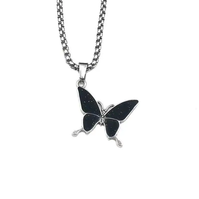 Fashion Hip-pop Stailess Steel Necklace Men's Titanium Steel Butterfly Pendant Necklace Unisex Butterfly Necklace, As the pictures showed
Fashion Hip-pop Stailess Steel Necklace Men's Titanium Steel Butterfly Pendant Necklace Unisex Butterfly Necklace, As the pictures showed