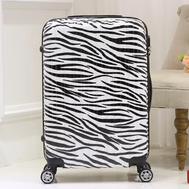 Imprimé zèbre mode ABS ensembles de bagages de voyage PC matériel valise