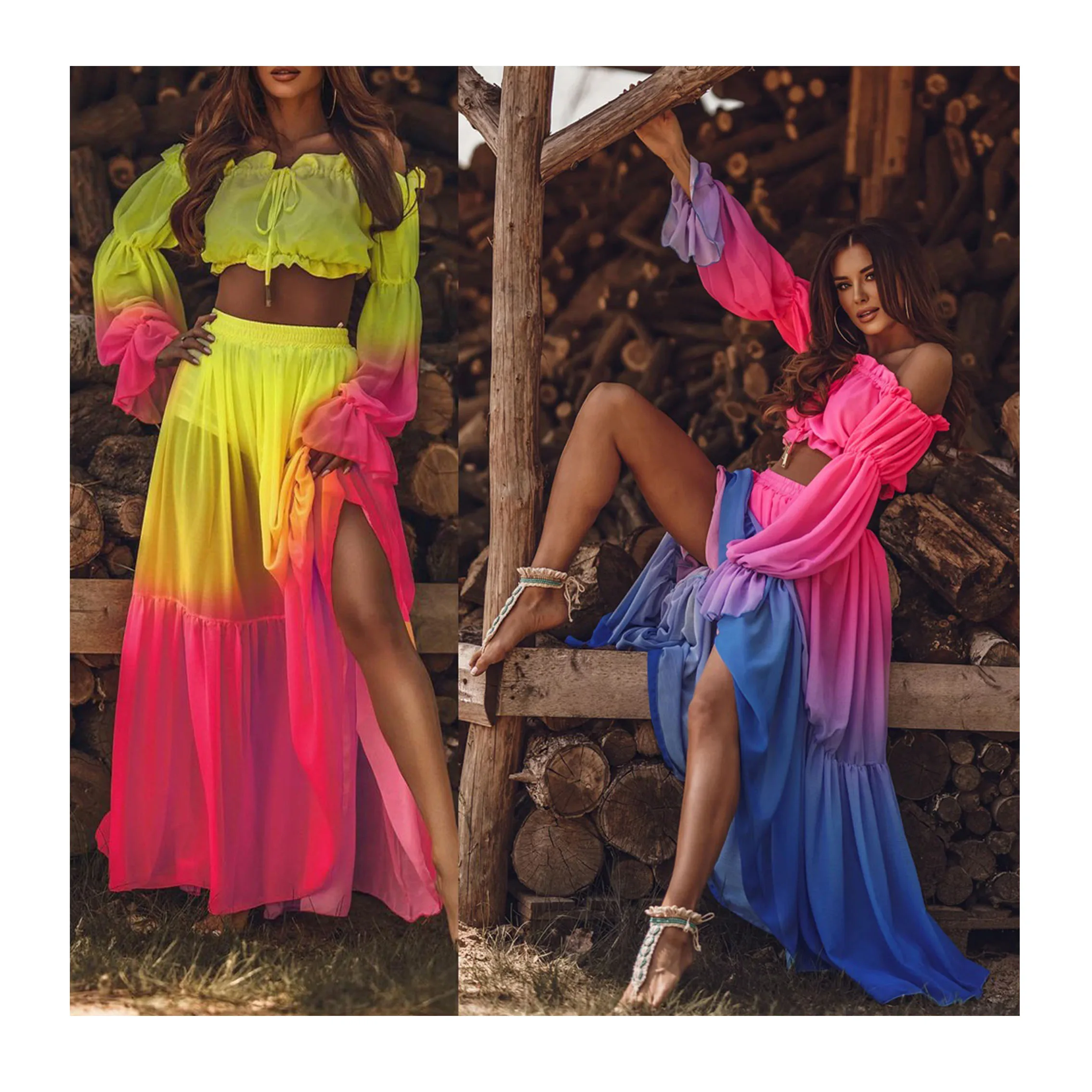 2022 New Spring&Fall Sexy Chiffon dress set Long Sleeve Maxi Skirts two piece set dresses autumn maxi dress
2022 New Spring&Fall Sexy Chiffon dress set Long Sleeve Maxi Skirts two piece set dresses autumn maxi dress