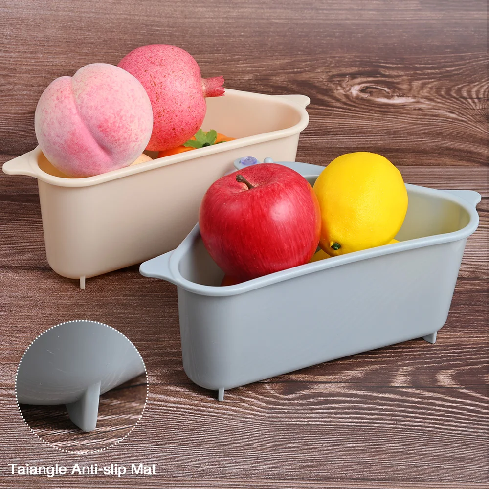 Triangular Sink Strainer Drain Fruit Vegetable Drainer Basket Suction Cup Sponge Rack Storage Kitchen Tools Sink Filter Shelf
Triangular Sink Strainer Drain Fruit Vegetable Drainer Basket Suction Cup Sponge Rack Storage Kitchen Tools Sink Filter Shelf
