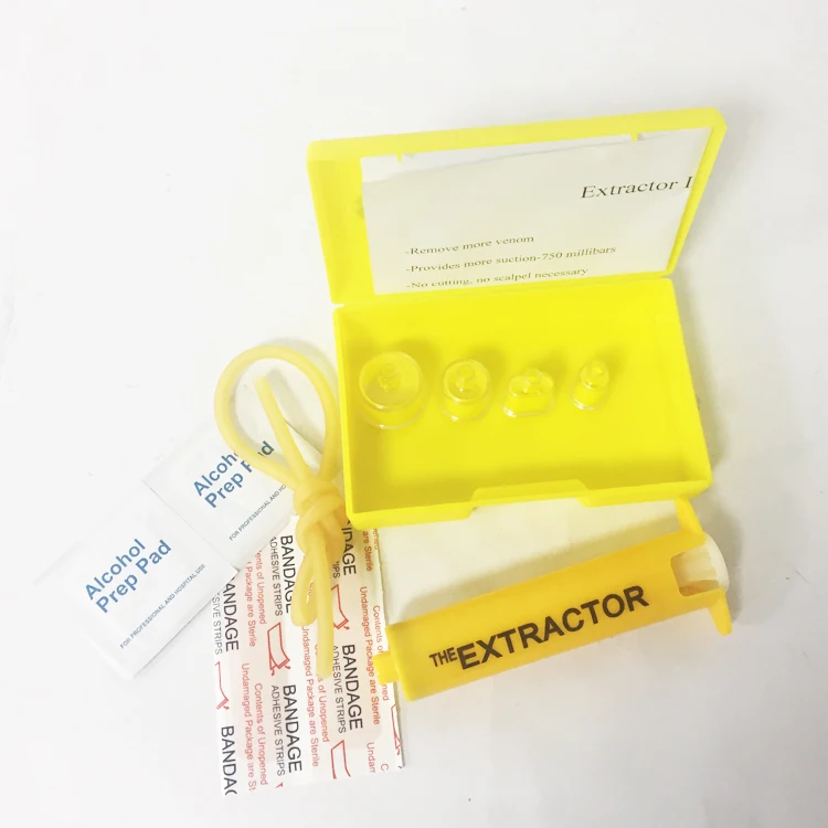 Snake bite kit camping emergency survival first aid kit venom extractor, Yellow
Snake bite kit camping emergency survival first aid kit venom extractor, Yellow