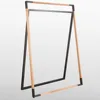 HK Wood And Metal Clothes Stand Hanging Rack Clothing Store Displays Clothes Store Interior Design In Display Rack