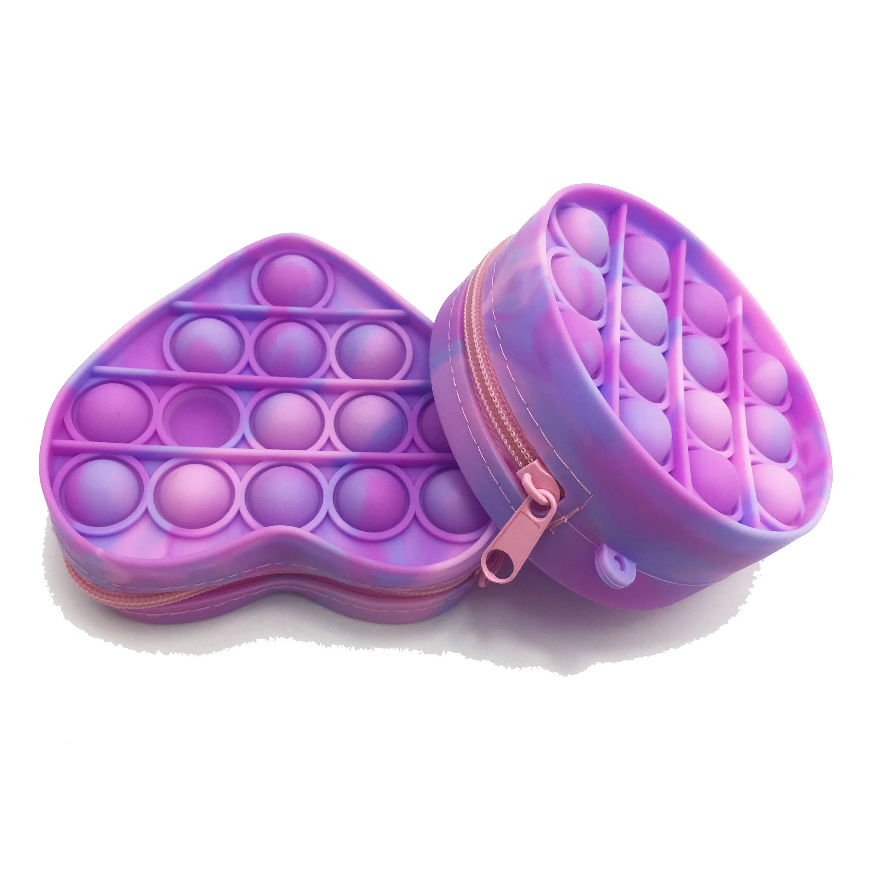 Silicone coin pouch bubble sensory fidget pop it coin purse fidget, Customized color
Silicone coin pouch bubble sensory fidget pop it coin purse fidget, Customized color