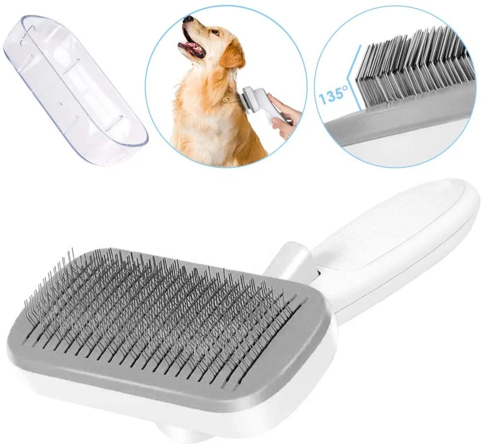 Self Cleaning Pet Grooming Brush Bath Comb Fur Removal Shedding Tool for Thick & Thin Hair Dog Cat Supplies
Self Cleaning Pet Grooming Brush Bath Comb Fur Removal Shedding Tool for Thick & Thin Hair Dog Cat Supplies