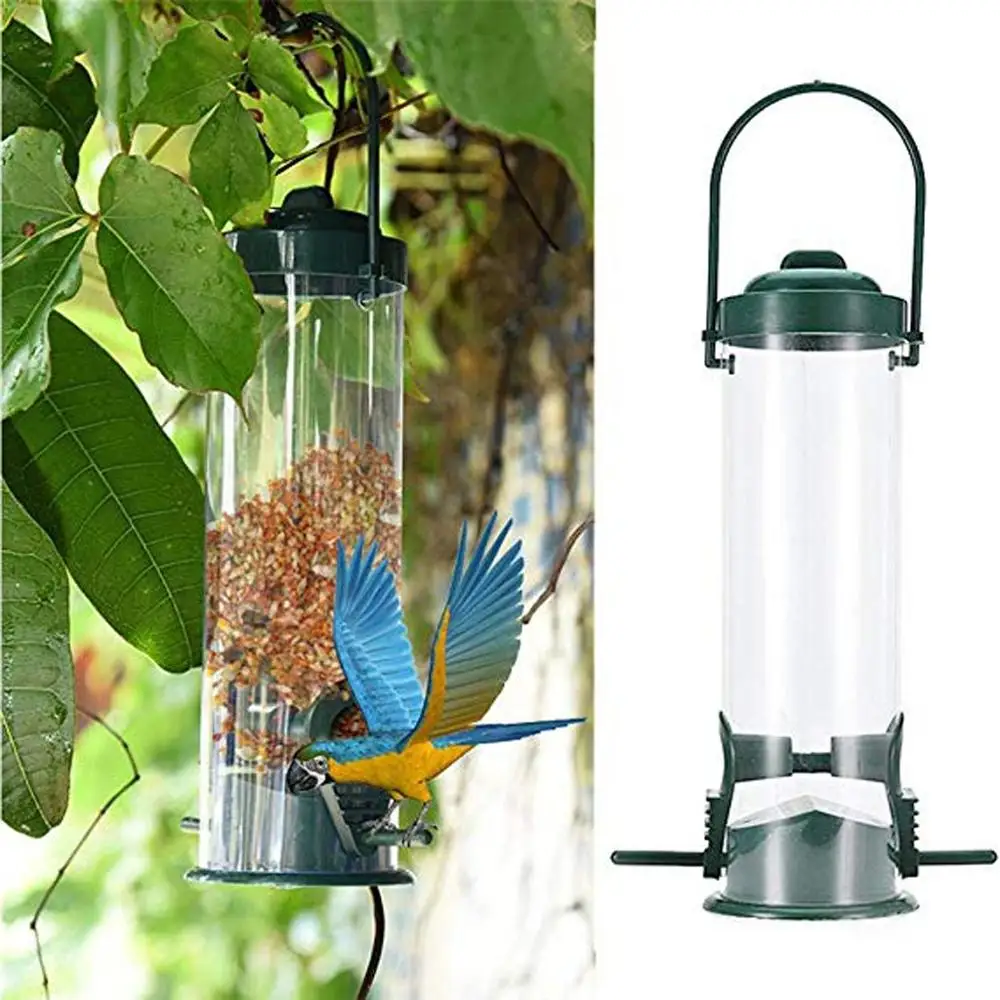 Outdoor Bird Feeder Wild Bird Metal Feeder Hanging Feeders Viewing Window For Garden Yard Decoration, As photo
Outdoor Bird Feeder Wild Bird Metal Feeder Hanging Feeders Viewing Window For Garden Yard Decoration, As photo