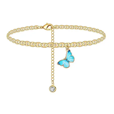 Hot Personalized Adjustable Foot Jewelry Cuban Link Anklet Charm Butterfly Anklets for Women
Hot Personalized Adjustable Foot Jewelry Cuban Link Anklet Charm Butterfly Anklets for Women