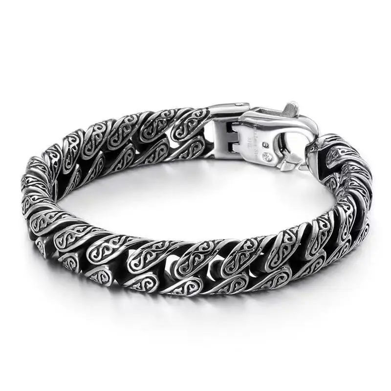 Personalized men's bracelet with multi ring and totem pattern fashion men's stainless steel bracelet
Personalized men's bracelet with multi ring and totem pattern fashion men's stainless steel bracelet