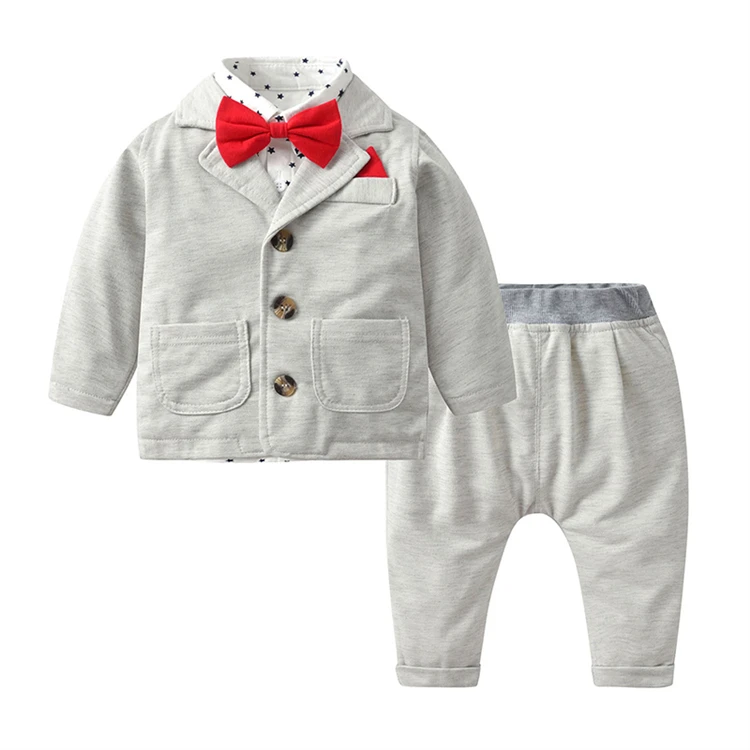 2021 spring New arrival Gentleman 3pcs baby suit baby boys' clothing sets 1st anniversary newborn, Light gray/dark gray
2021 spring New arrival Gentleman 3pcs baby suit baby boys' clothing sets 1st anniversary newborn, Light gray/dark gray