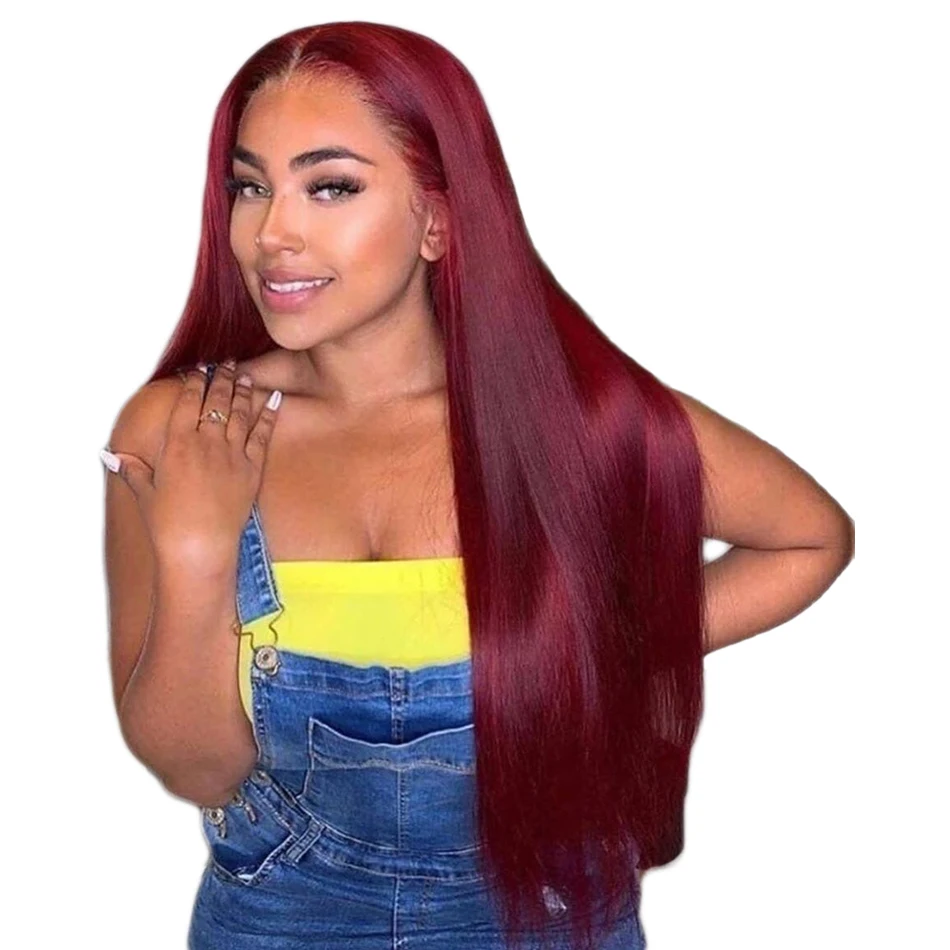 YesWigs Pre Colored Human Hair Lace Front Wig 27# 30# 99j# Factory Wholesale 13x4 Transparent Lace Wig Straight Brazilian Hair
YesWigs Pre Colored Human Hair Lace Front Wig 27# 30# 99j# Factory Wholesale 13x4 Transparent Lace Wig Straight Brazilian Hair