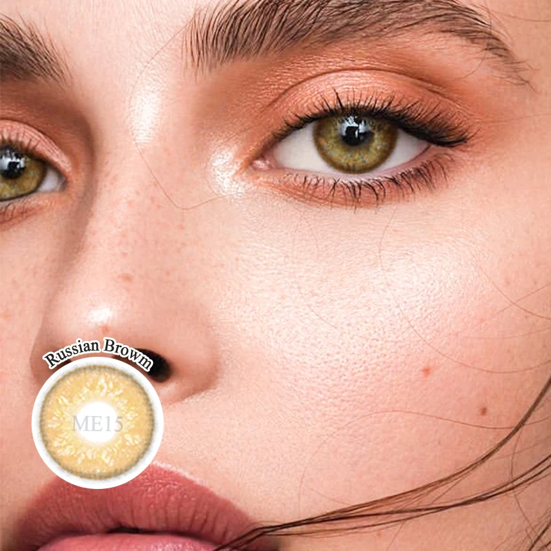 Russian brown ME15 Wholesale natural cheap color soft eye lenses manufacturing colored contact
Russian brown ME15 Wholesale natural cheap color soft eye lenses manufacturing colored contact
