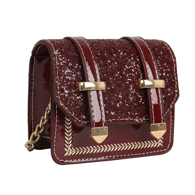 Sequins and All-match and Solid color style PU material young women's handbag Messenger bag
Sequins and All-match and Solid color style PU material young women's handbag Messenger bag