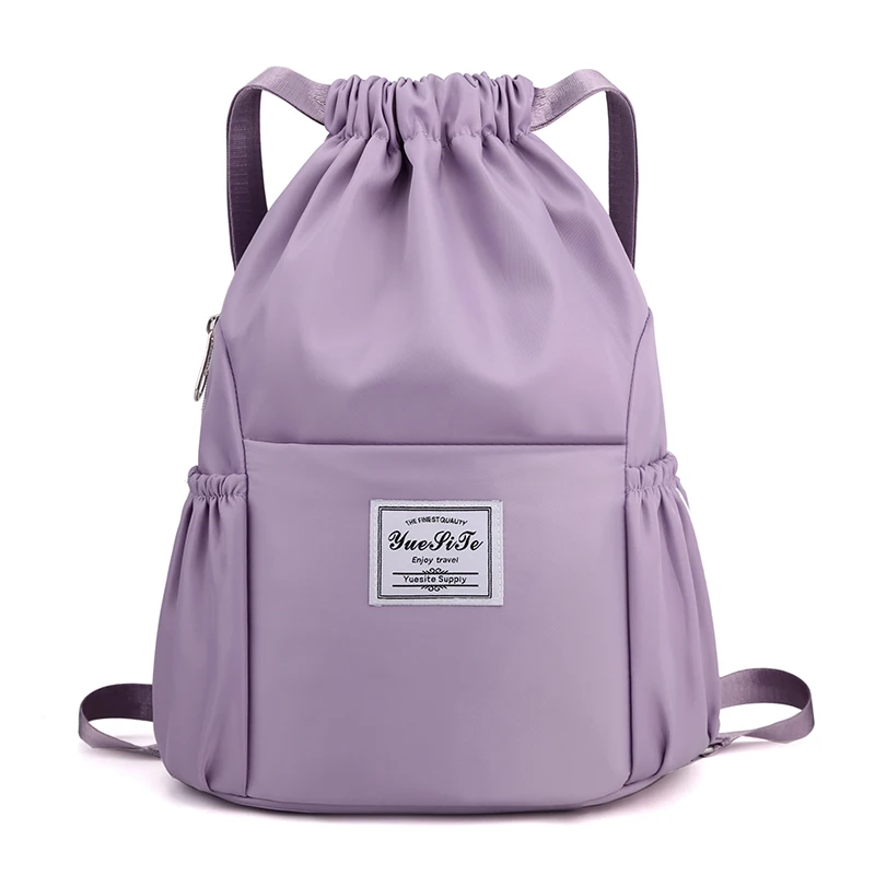 Yuesite ladies women high-end solid color waterproof nylon large capacity daily gym sport use drawstring backpack bags
Yuesite ladies women high-end solid color waterproof nylon large capacity daily gym sport use drawstring backpack bags