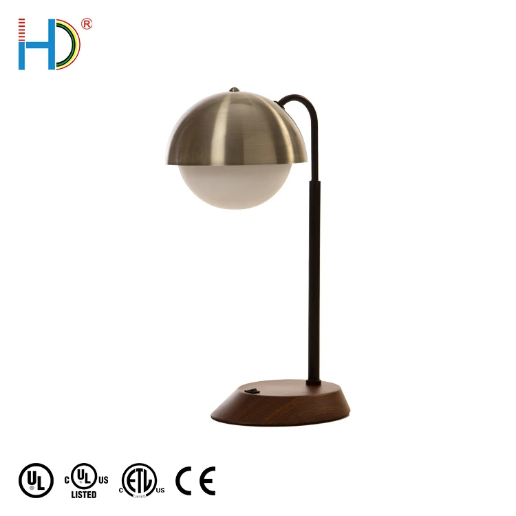 Traditional Antique Brass E26 Table Lamp Living Room Decoration Desk Light for Hotel