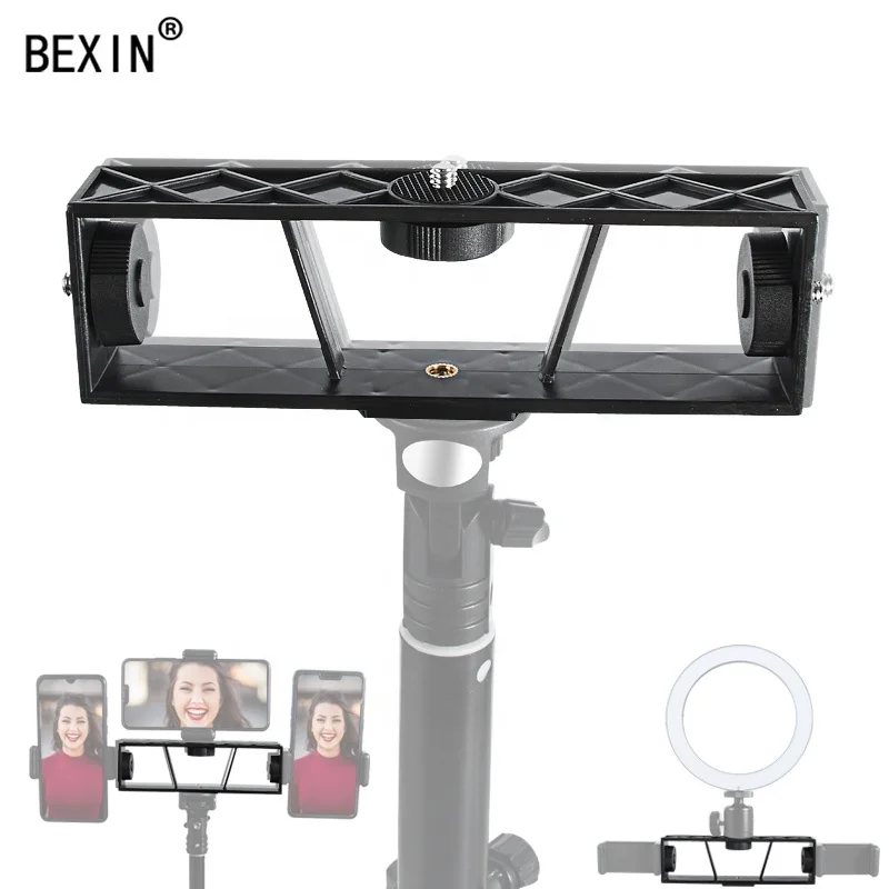 Phone accessories transfer tripod increase machine position outside clips fill light universal Three-position phone live bracket, Black
Phone accessories transfer tripod increase machine position outside clips fill light universal Three-position phone live bracket, Black