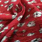 best sale print pattern crepe pleated fabric textile for women dress