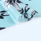 High quality low price custom plain gray flower jersey printed 100 polyester fabric